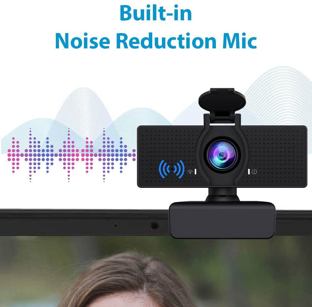 Y&H HD 1080P Webcam with Microphone and Privacy Cover, Game Live Streaming Web Camera,Desktop or Laptop Plug-N-Play USB Webcam for Video Conferencing,Online Lessons,Skype,YouTube, Zoom,Facetime,OBS