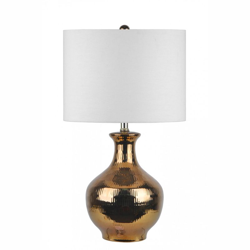 nuLOOM Syracuse Ceramic 23" Table Lamp Lighting - Gold 23" H x 14" W x 14" D