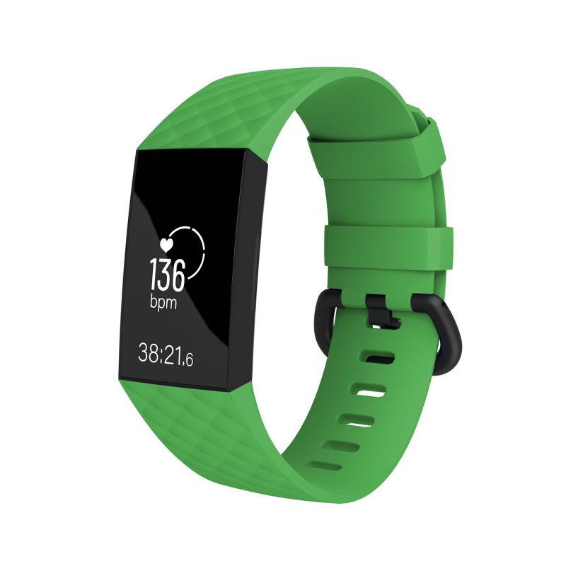 Replacement Band For Fitbit Charge 3 & Charge 4, Green Size L Large by Zodaca