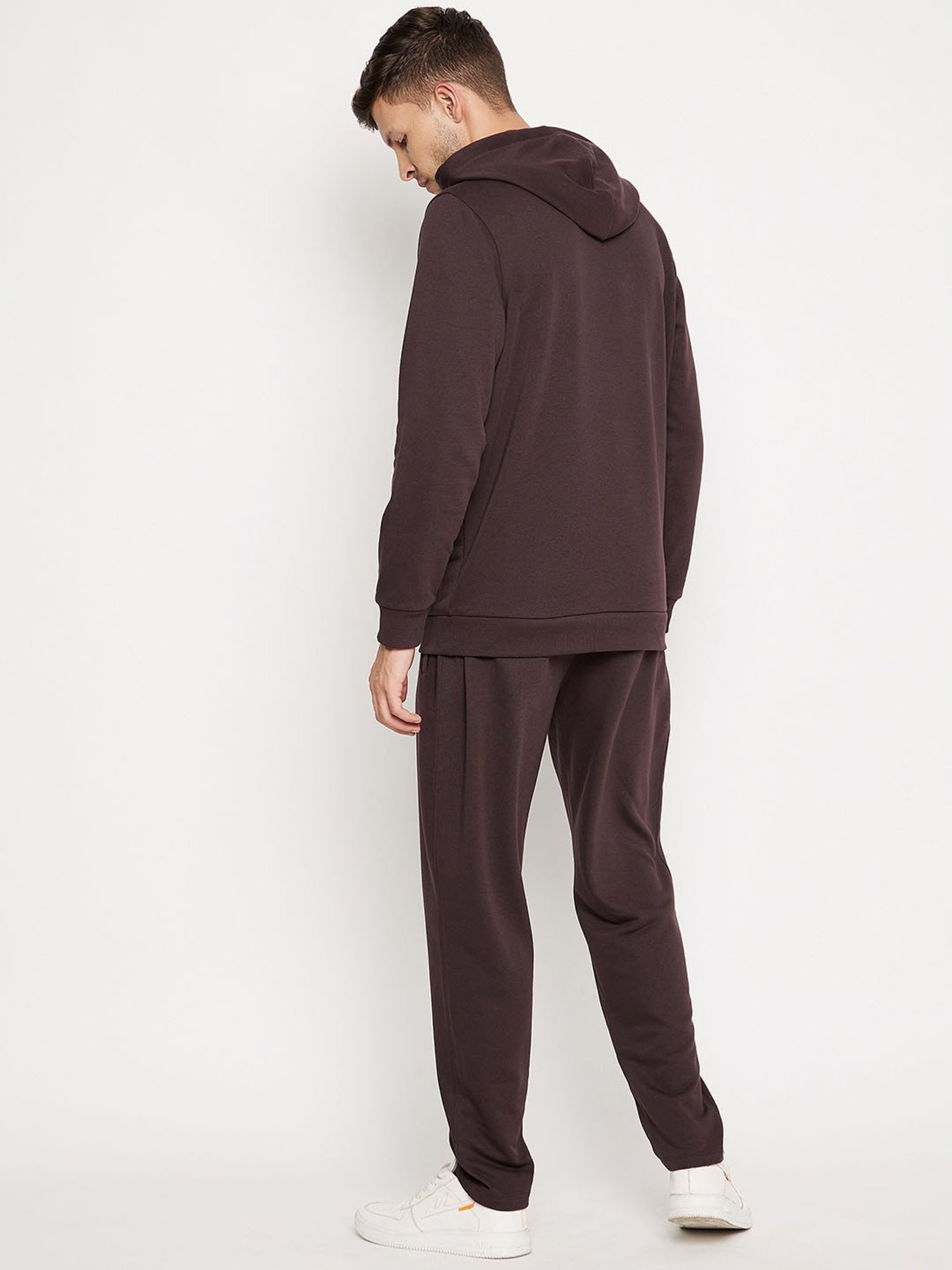 EDRIO Brown Regular Fit Tracksuit