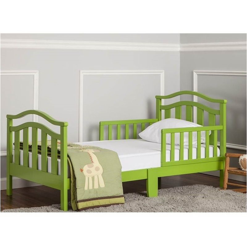 Wood Elora Toddler Bed in Lime Green - Dream On Me