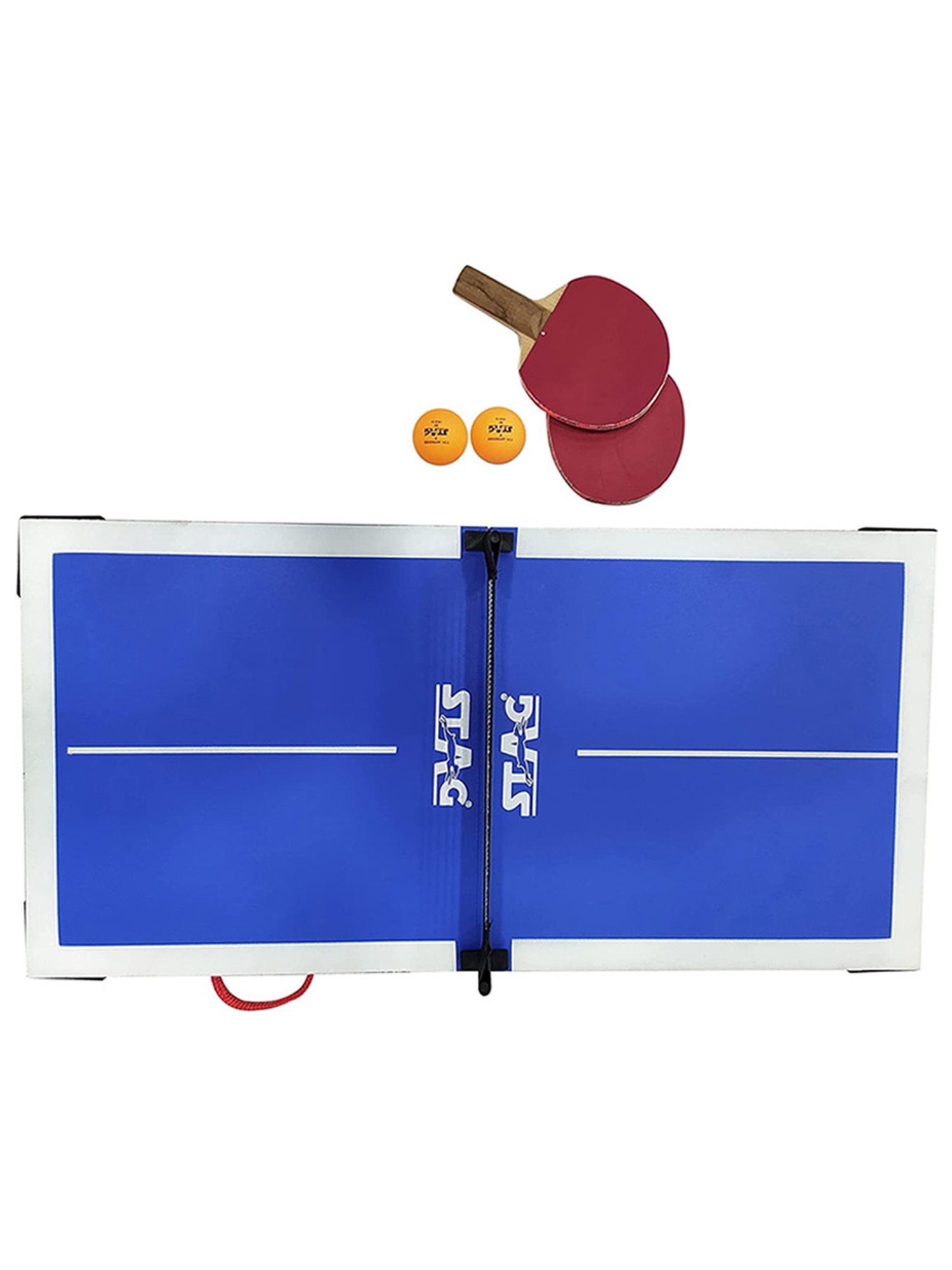 Stag Global Super Mini Fun Table Tennis Playset (Blue) Size - 60X30