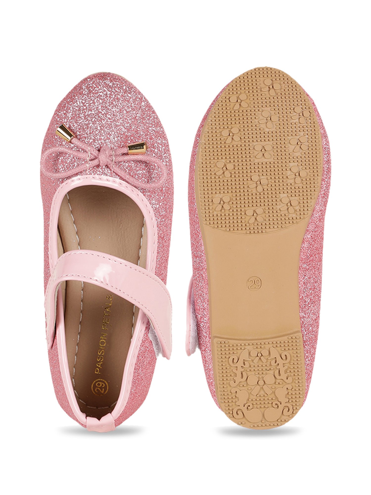 Passion Petals Kids Pink Mary Jane Shoes