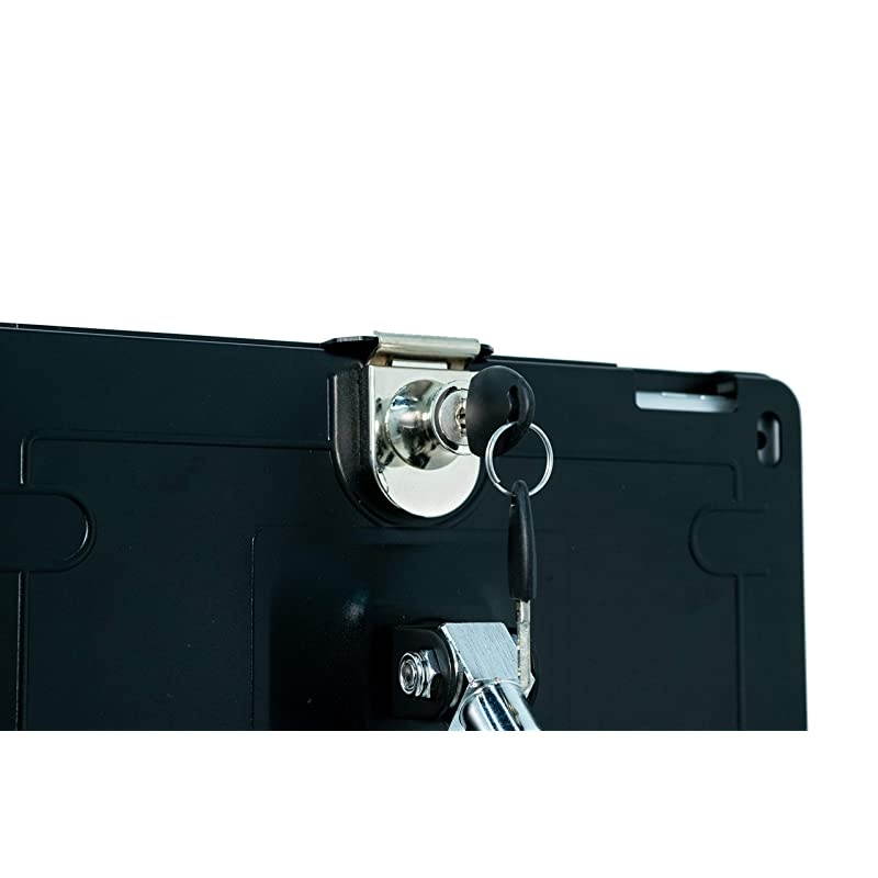 PADSCGS9 HeightAdjustable Tablet Floor Stand with Lock and Key Security Locking Wheels for iPad Gen 56 iPad Pro 97 and iPad Air