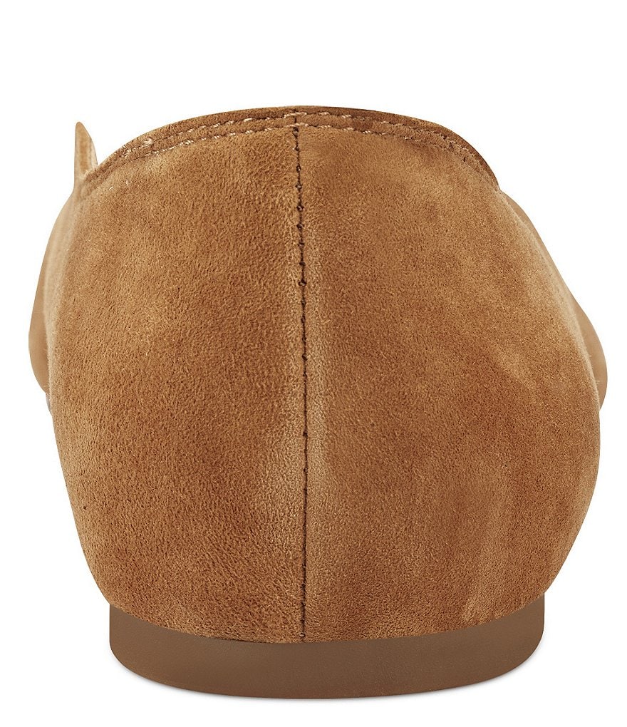 Lucky Brand Dellie Suede Leather Scalloped Detail Flats