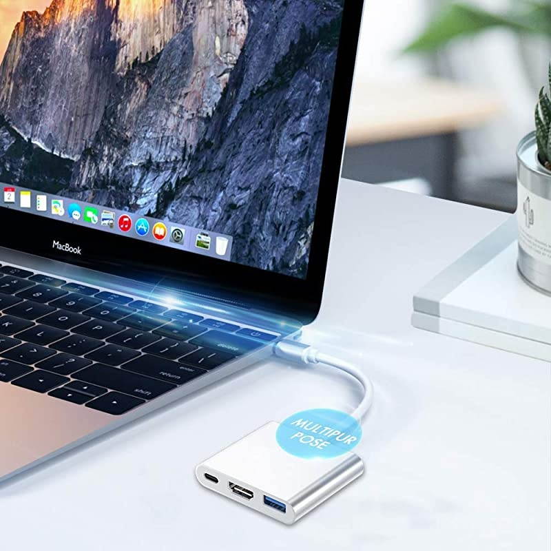 USB TypeC Multiport HDMI Adapter NSPU378CHM 5Gbps 4K Ultra HD 60Watts