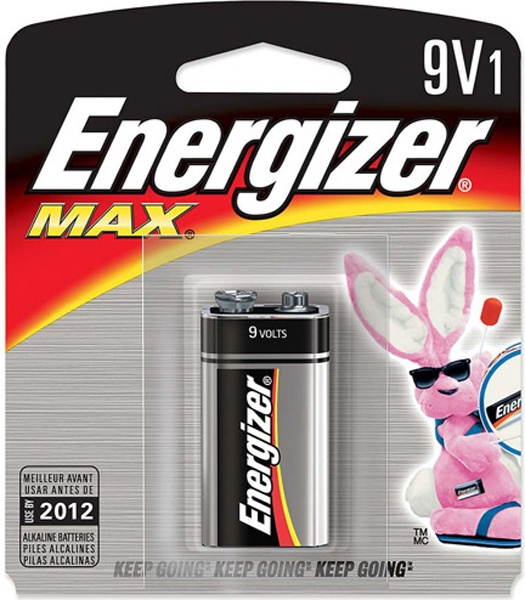 ENERGIZER BATTERIES ENER MAX BATTERIES 9V 1PK 522BP