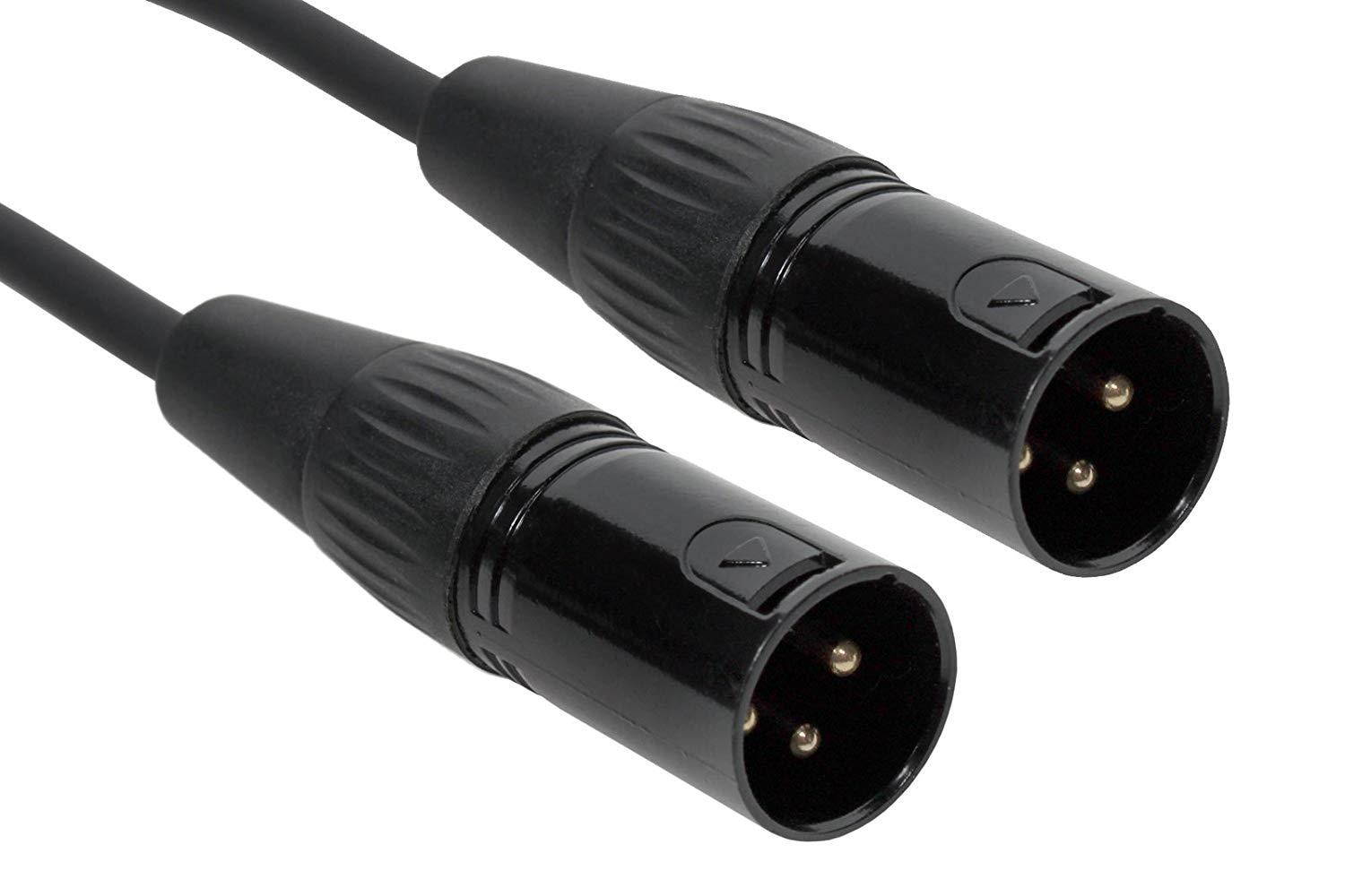 Elite Core SuperFlex Gold SFP-101XMXM XLR Male Patch Cable, 1-Feet