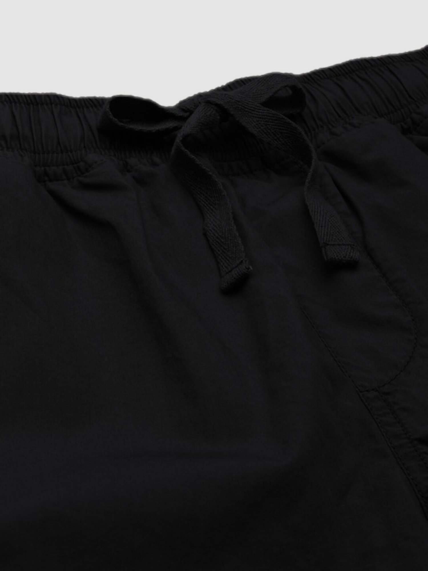 IVOC Black Cotton Slim Fit Shorts