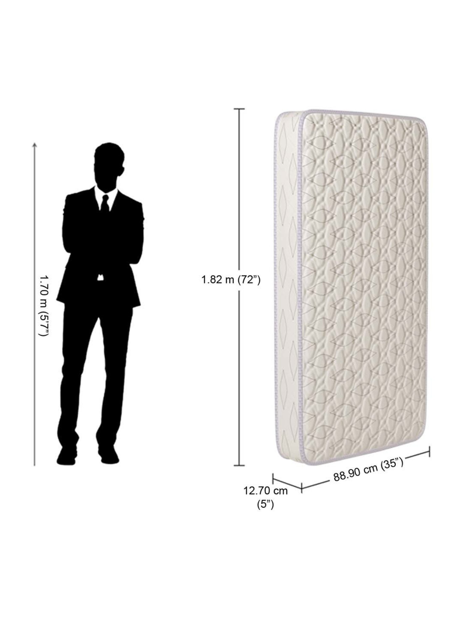 Duroflex Live-in Adapt Grey Foam New Gen Smart Design Flippable Adjustable Double Mattress