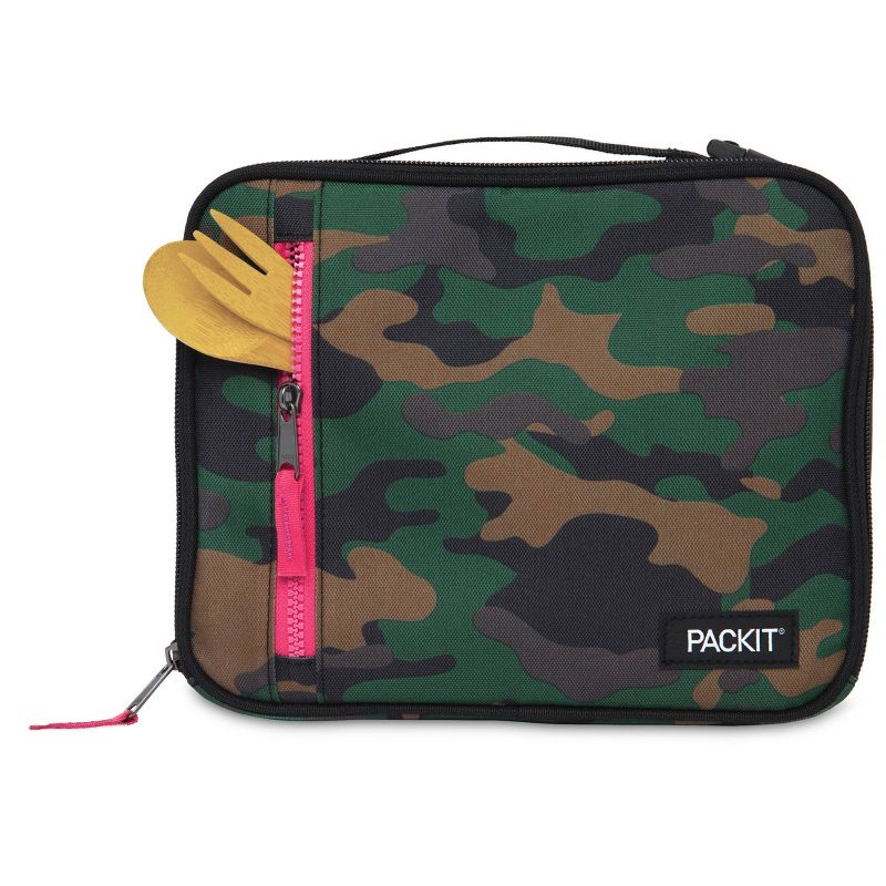 Packit Freezable Classic Lunch Box - Camo Hot Pink