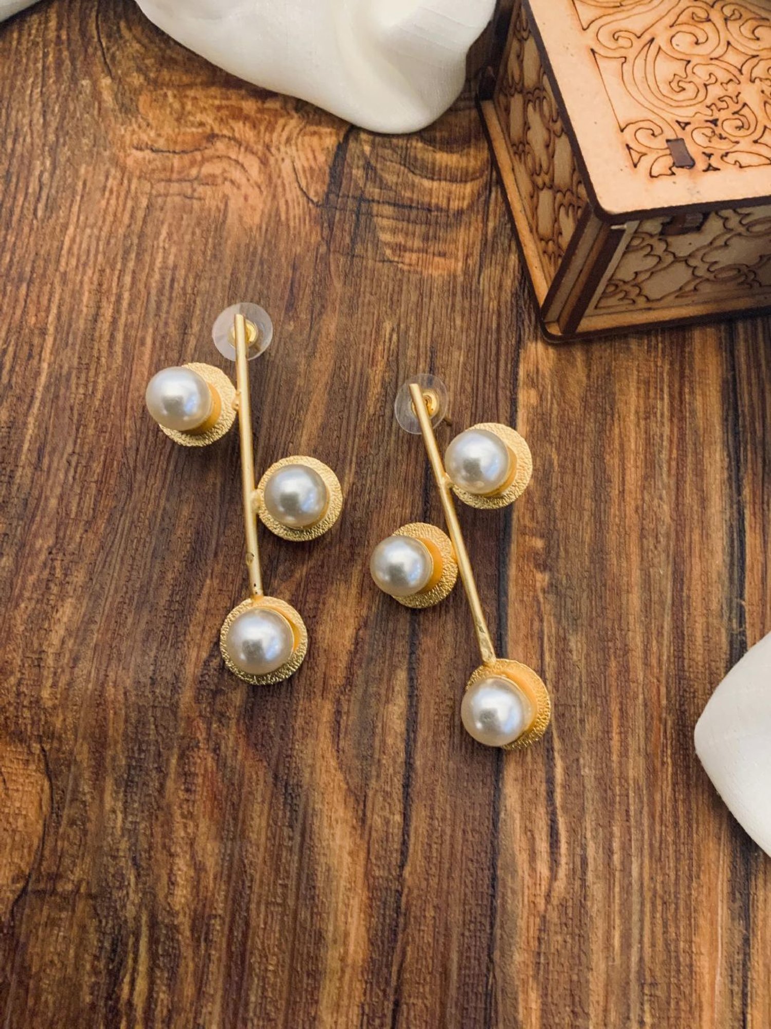 Abdesigns Classic Gold-Plated Earrings