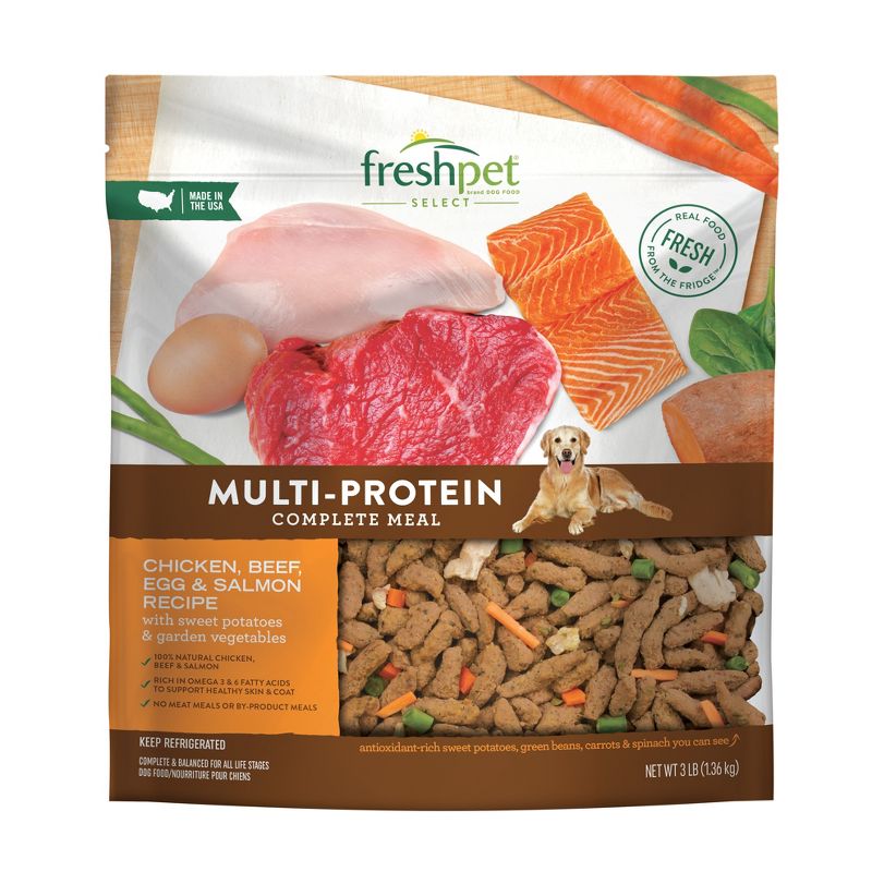 Freshpet Select Multi-Protein Complete Meal Refrigerated Wet Dog Food - 3lbs