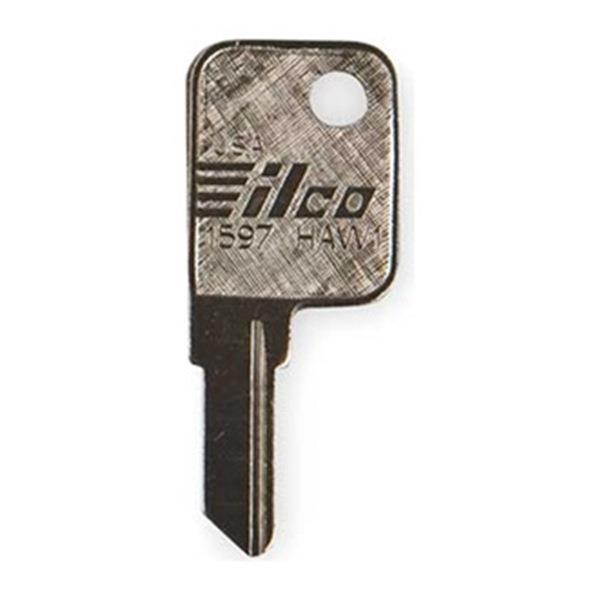 KABA ILCO 1597-HAW1 Key Blank,Brass,Hayworth Lock,PK10