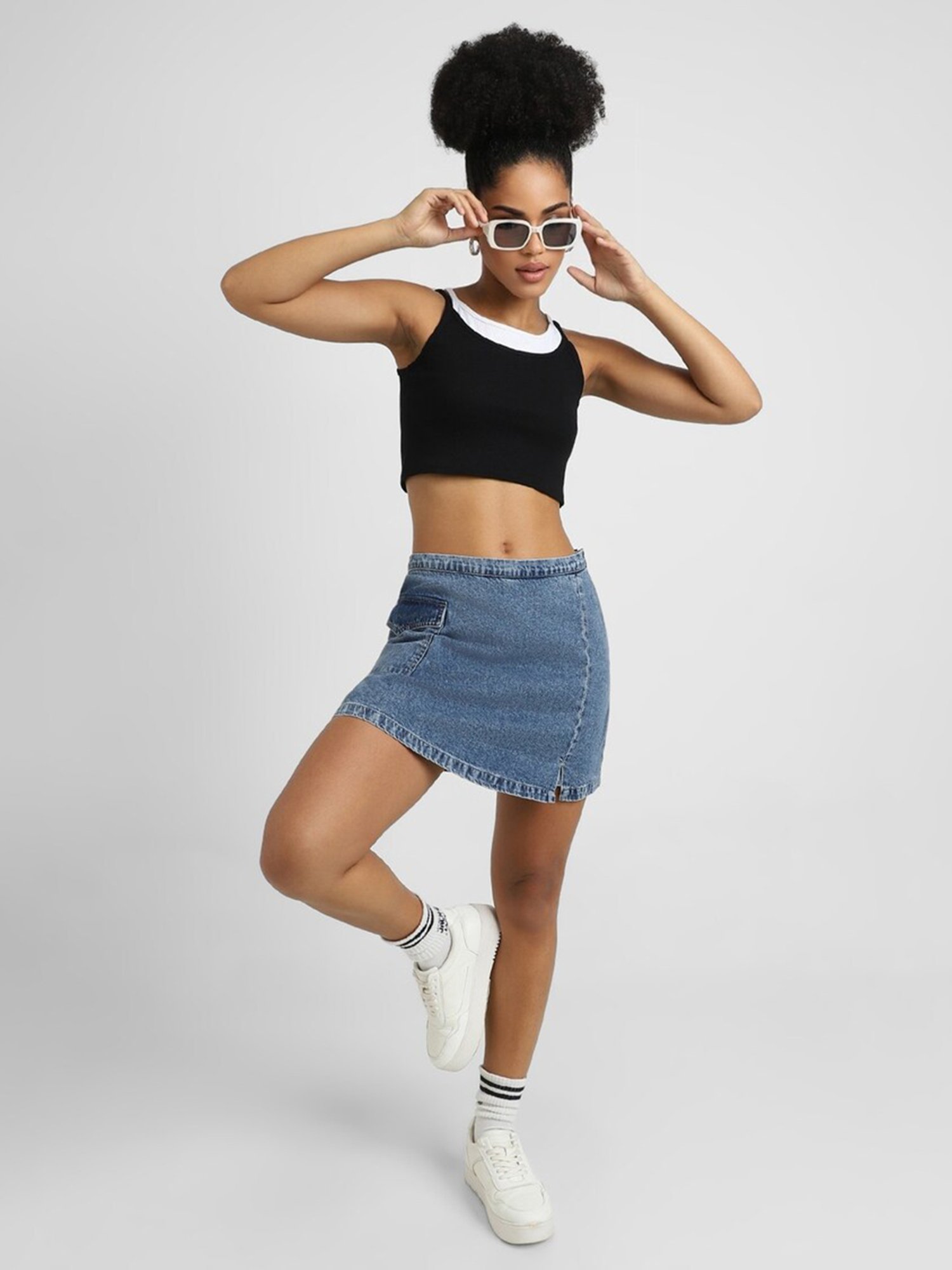 Forever 21 Black Crop Top