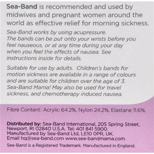 Sea-Band Mama Wristband Accupressure Maternity Care