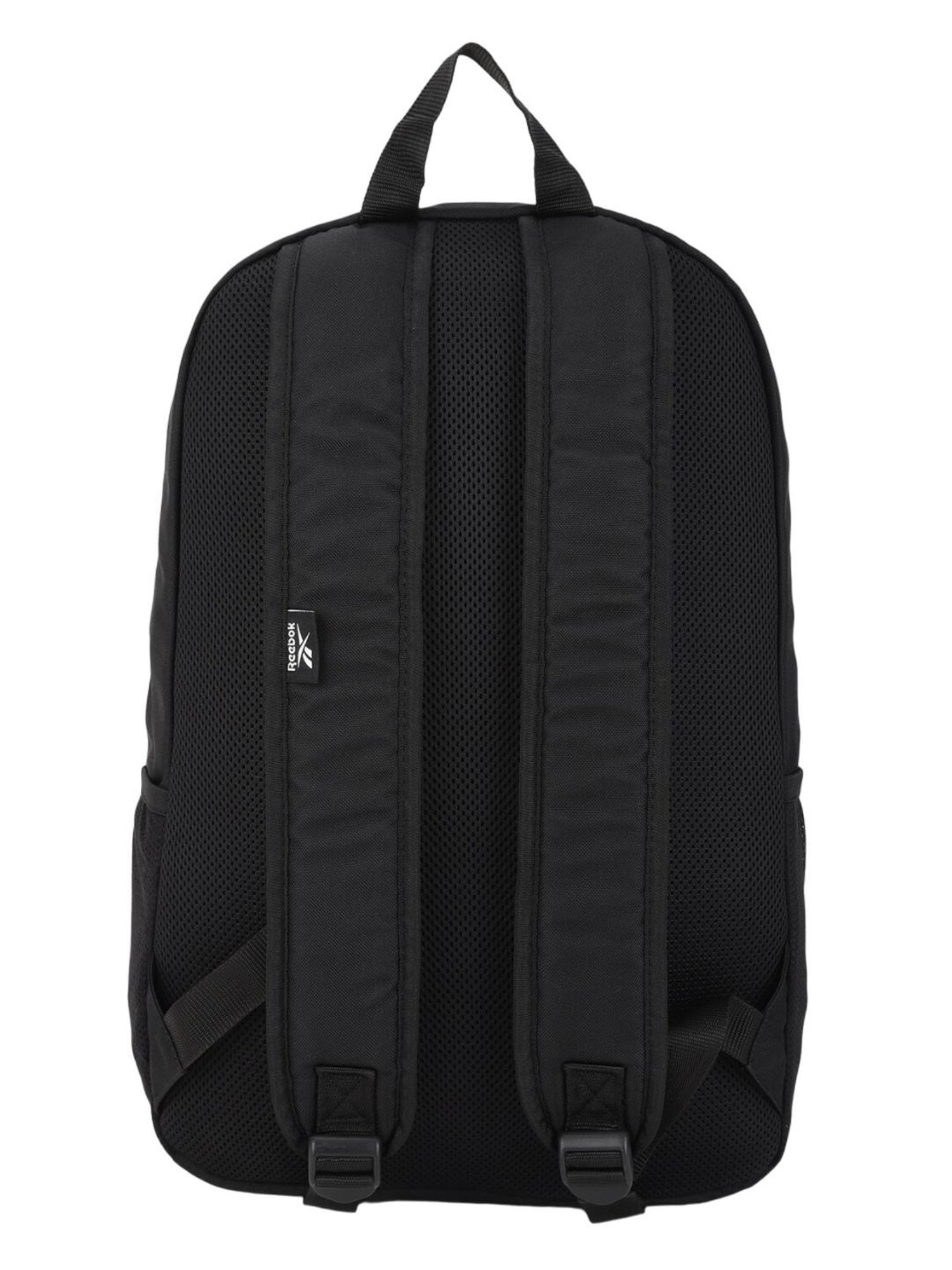 Reebok Black Polyester Solid Backpack
