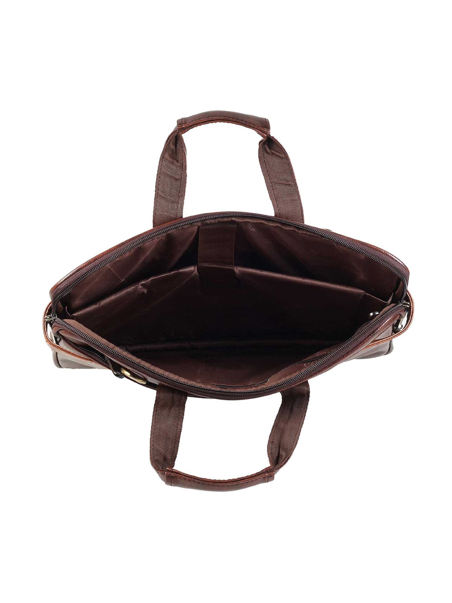 Metro Brown Medium Leather Laptop Bag