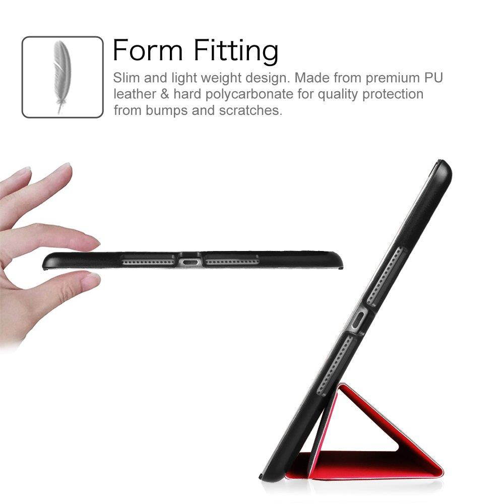 Fintie iPad Air 2 Case - [SlimShell] Ultra Lightweight Stand Smart Protective Cover with Auto Sleep/Wake Feature for Apple iPad Air 2, Red