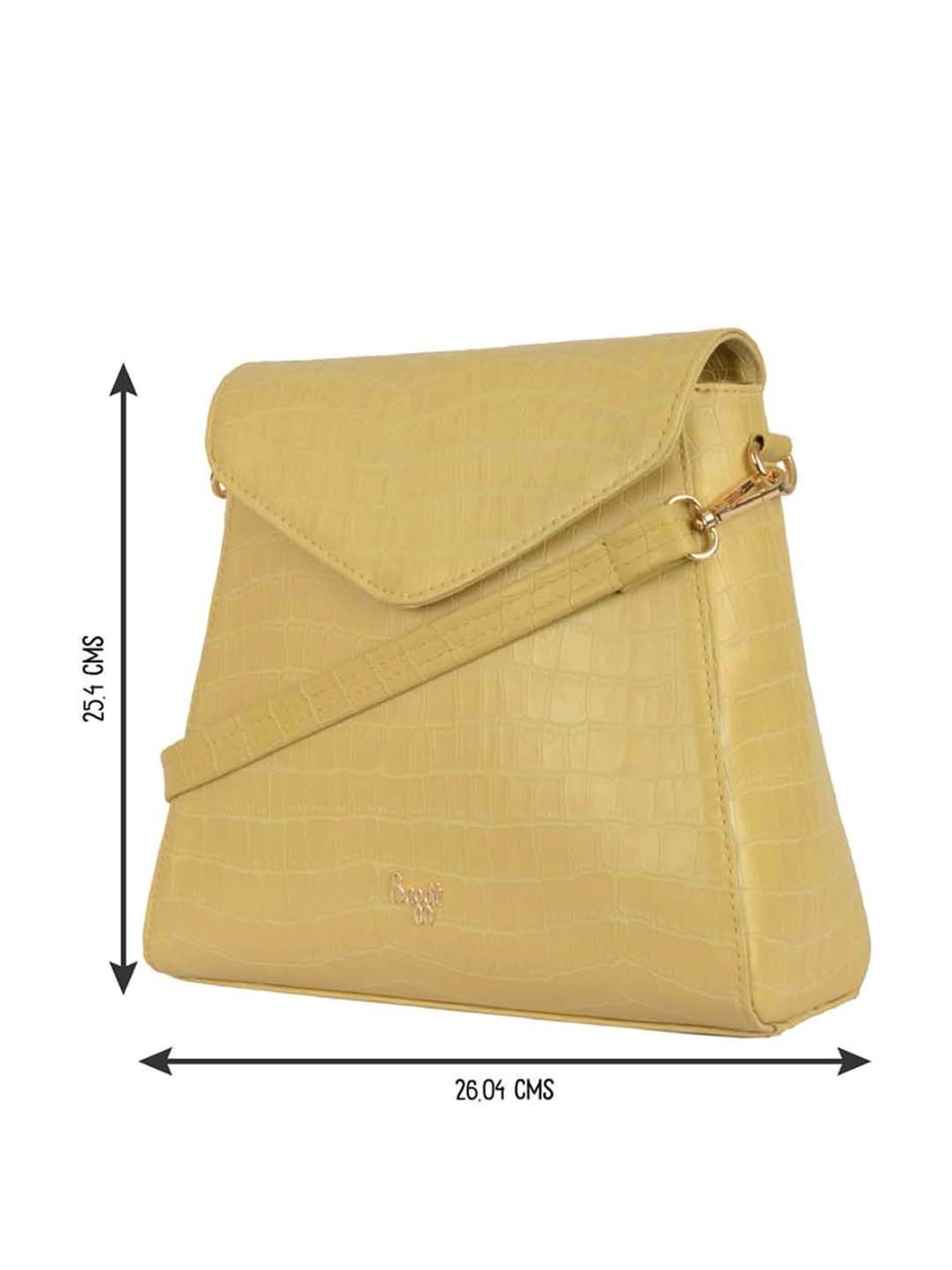 Baggit Yellow Medium Convertible Backpack