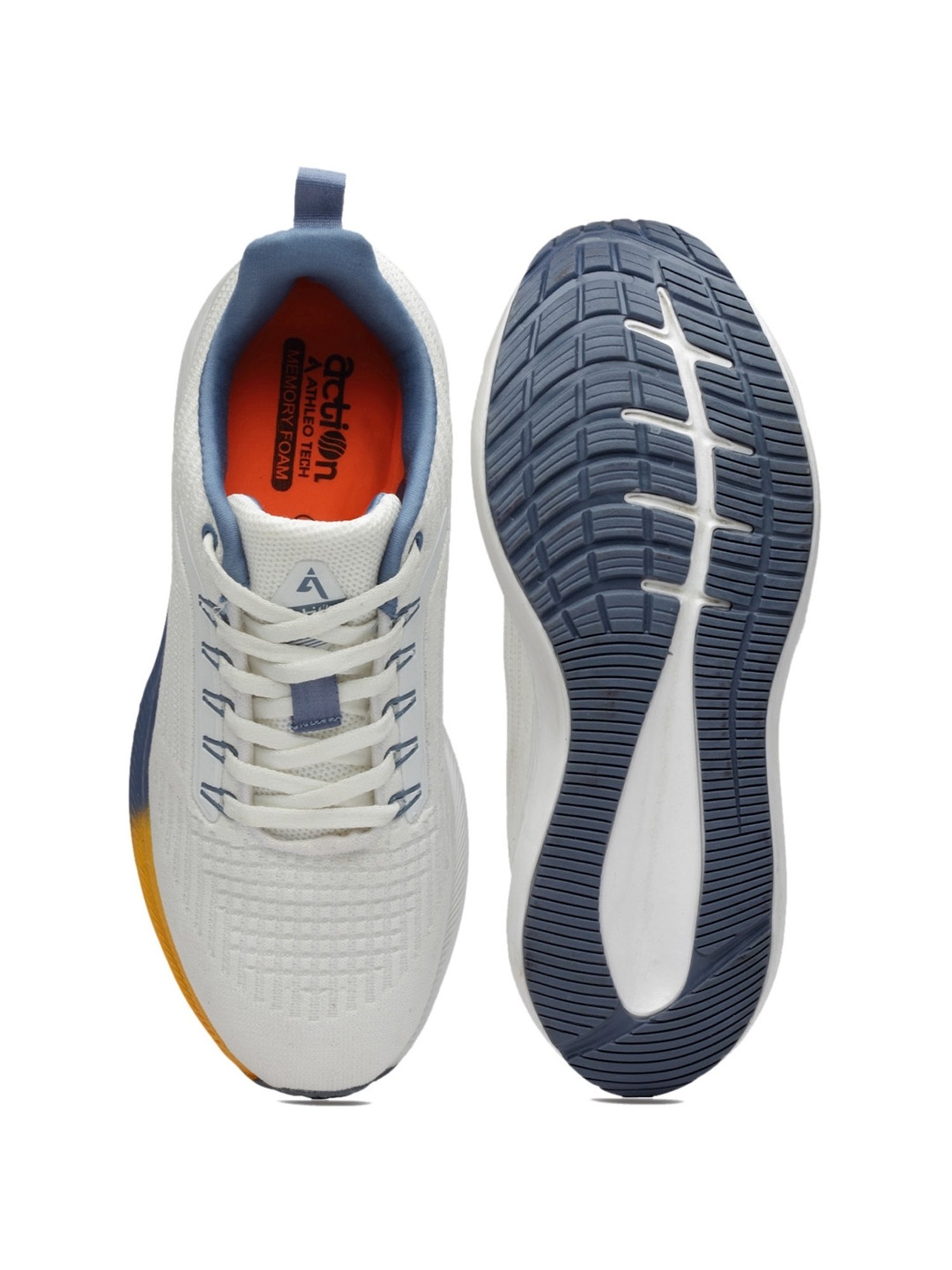 Action Men's White Running Shoes