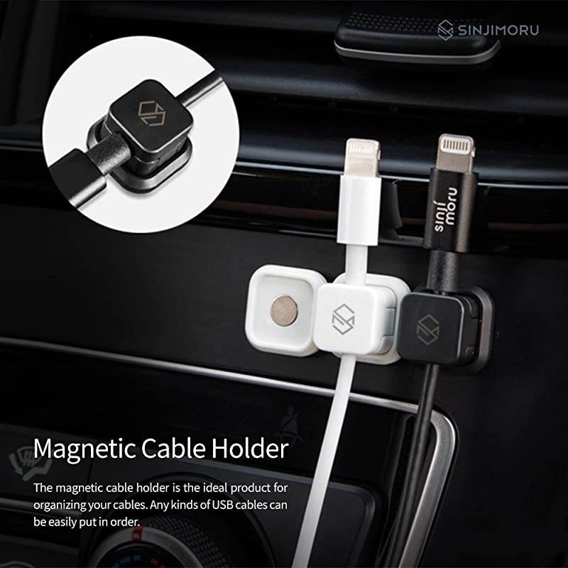 Magnetic Cable Clips Multipurpose Cable Management for Car and Office Supplies Self Adhesive Cable Organizer Clip Magnetic Cable Holder White 3 Pack
