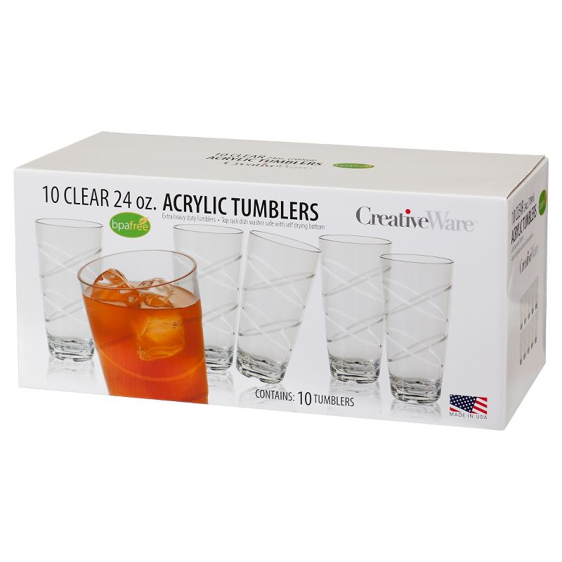CreativeWare 24oz 10pk Circus Tumblers