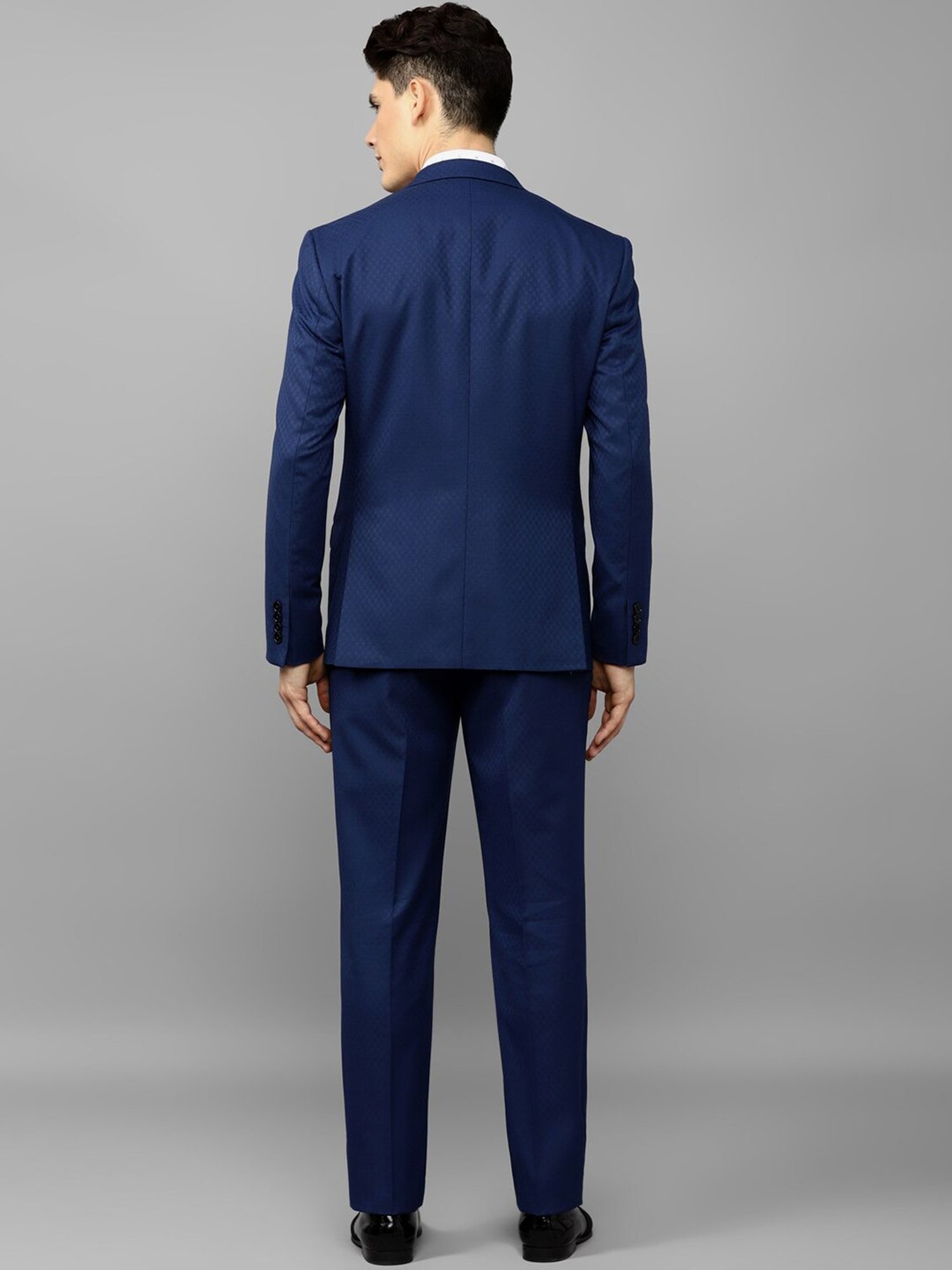 Parx Black Regular Fit Two Piece Suit
