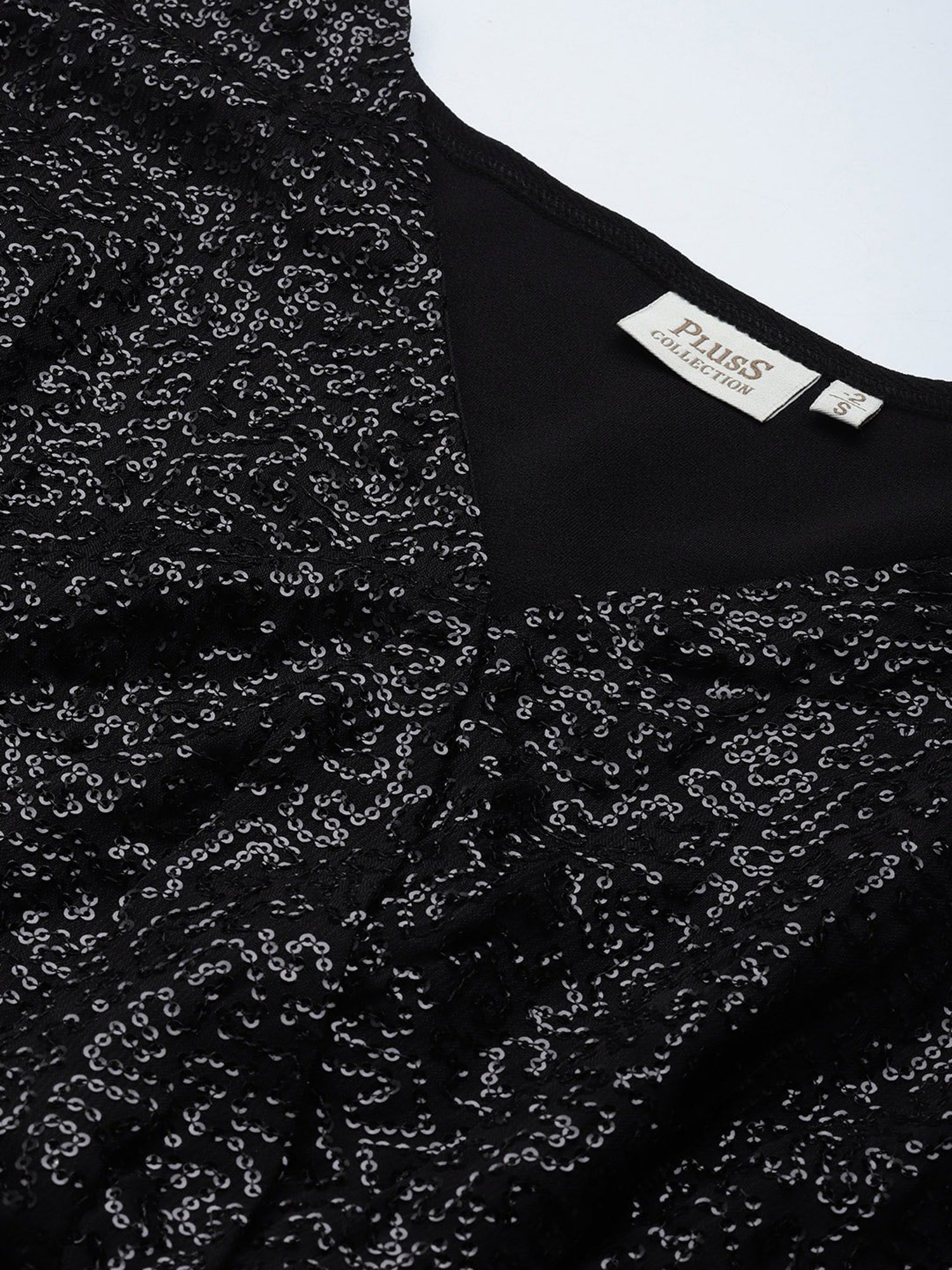 Melon by PlusS Black Embellished Top