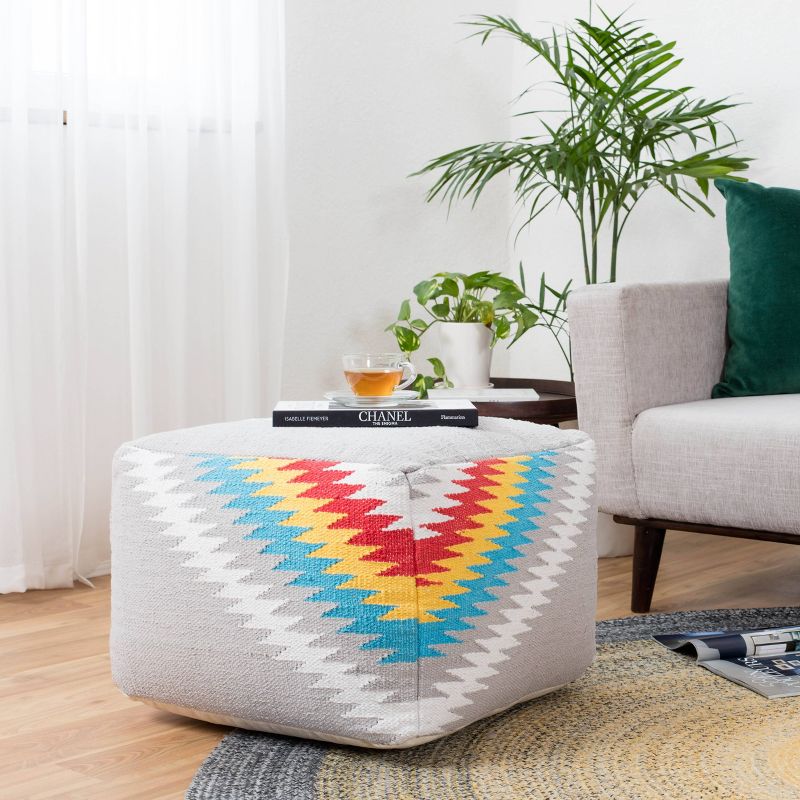 Flash Pouf Gray/Blue - Anji Mountain