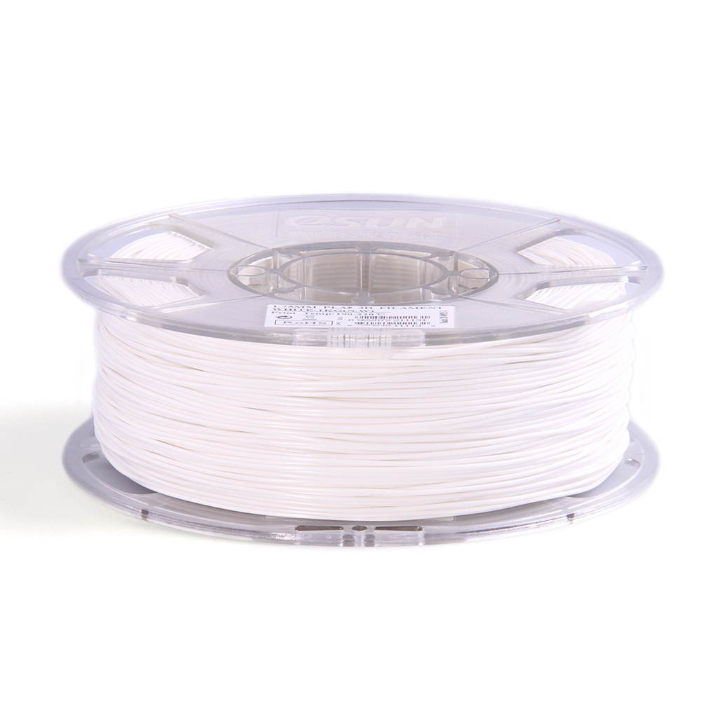 eSUN PLA+ 1.75mm White 3D Printer Filament Corn Grain Refining Material 1KG Spool (2.2lbs) Dimensional Accuracy +/- 0.05mm Consumables