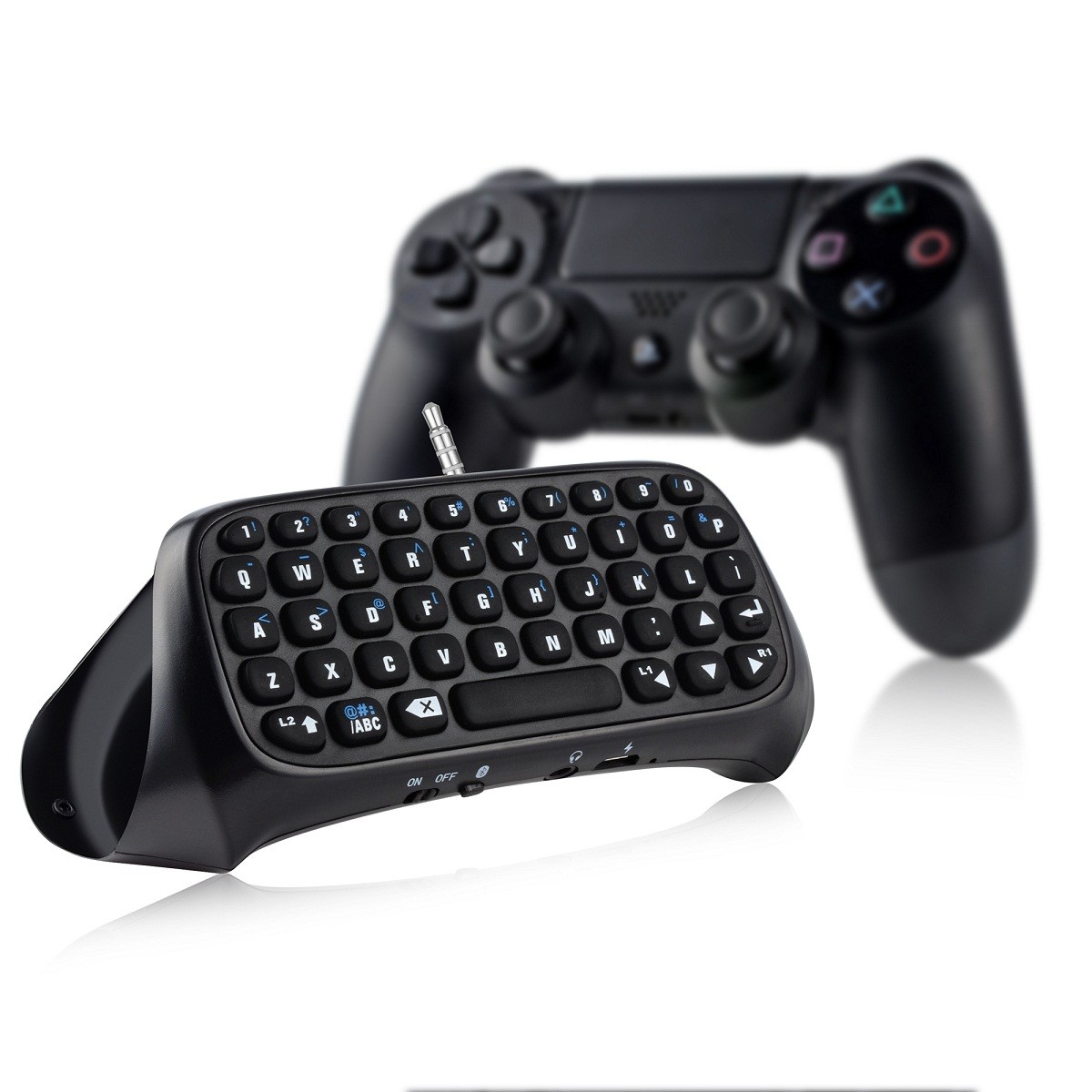 Bluetooth Mini Gaming Keyboard Online Information Chat Board, Suitable for PS4, PS4 Slim, PS4 Pro Controller
