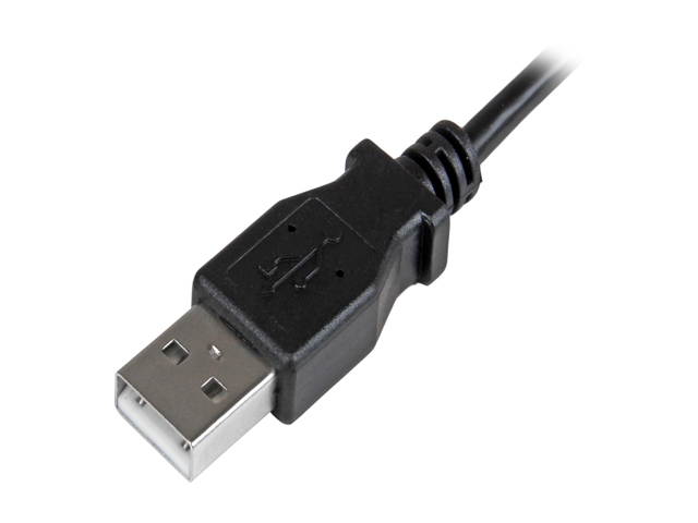 StarTech.com USBAUB50CMLA Micro-USB Charge-and-Sync Cable M/M - Left-Angle Micro-USB - 24 AWG