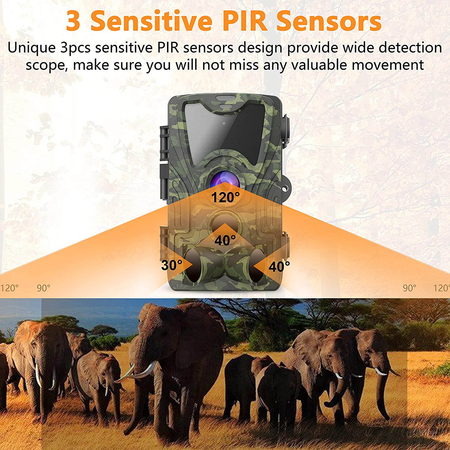 Wildlife Outdoor Camera Hunting Camera Infrared Sensor Waterproof Camera