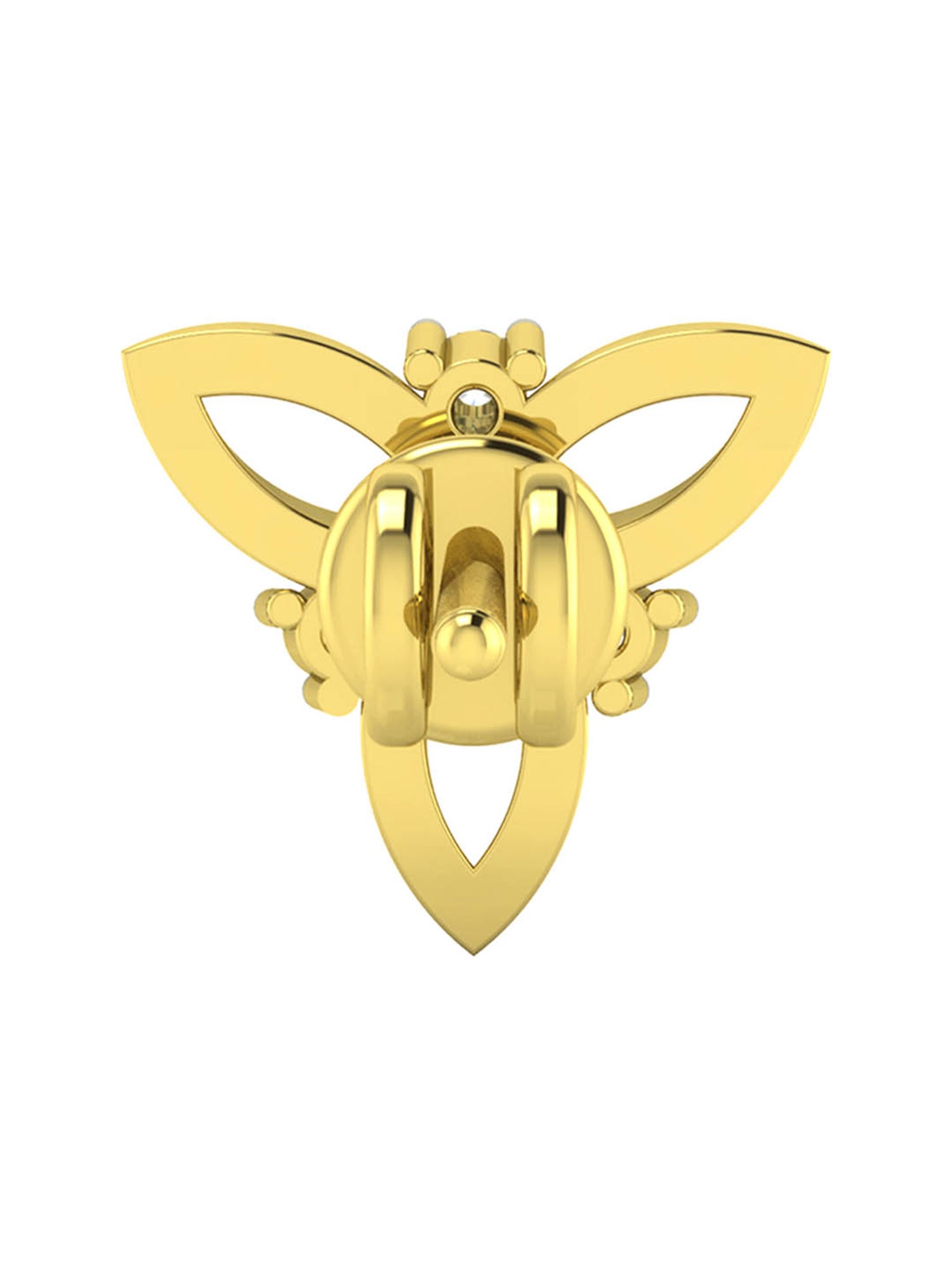 Waman Hari Pethe Jewellers 18k Gold & Diamond Earrings