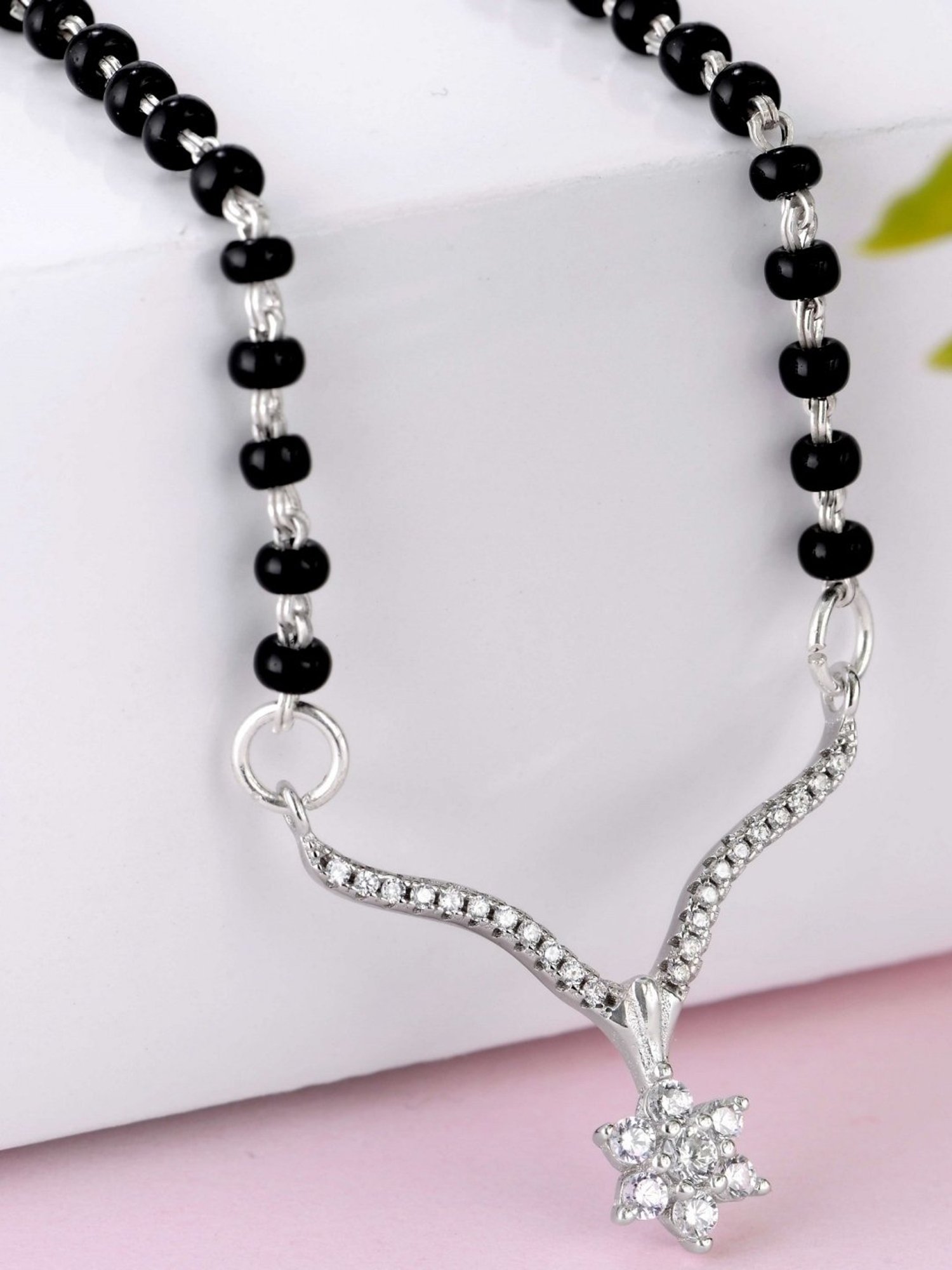 Clara 92.5 Sterling Silver Mangalsutra