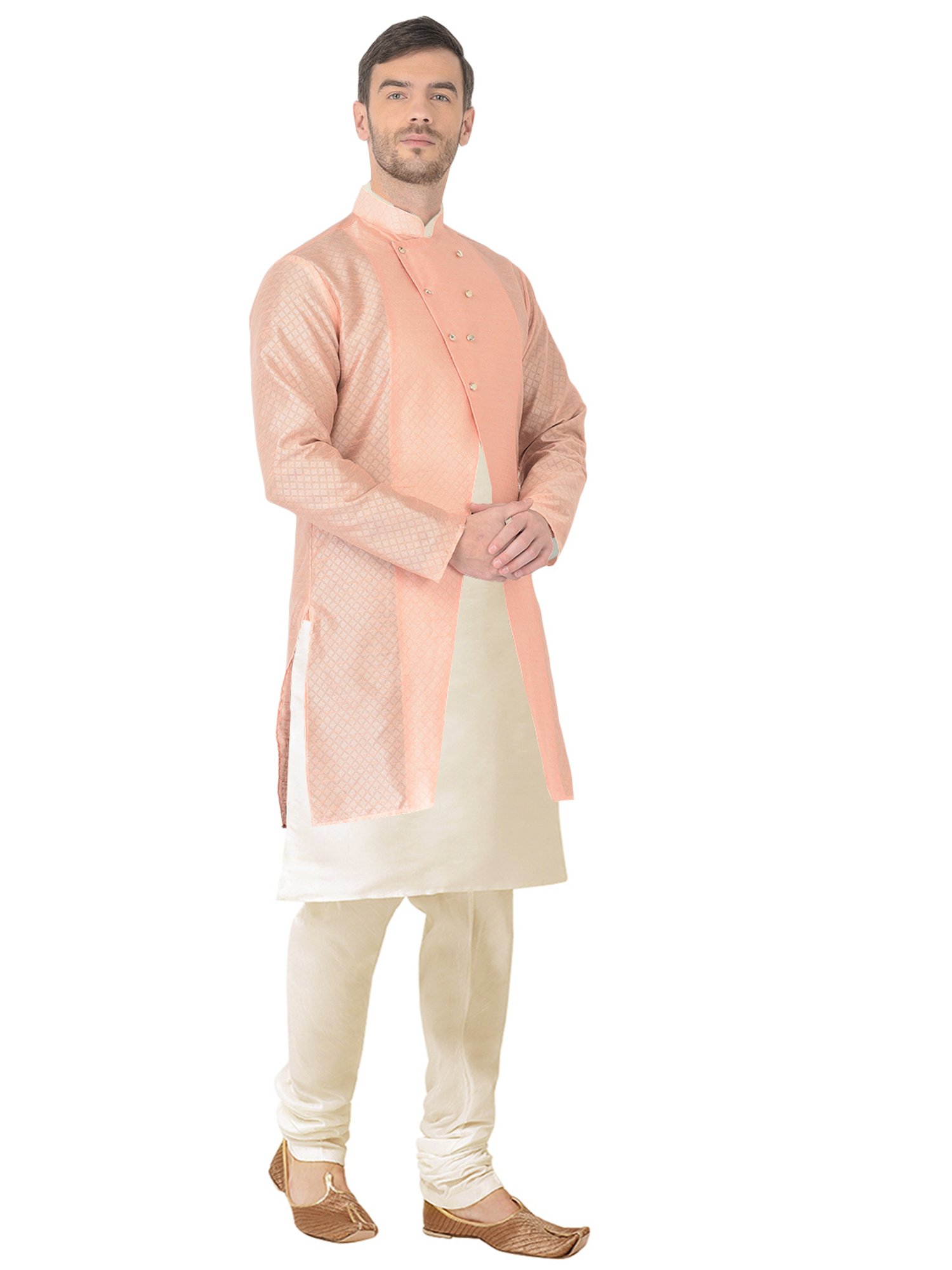 SG RAJASAHAB Multi Regular Fit Self Pattern Kurta Set