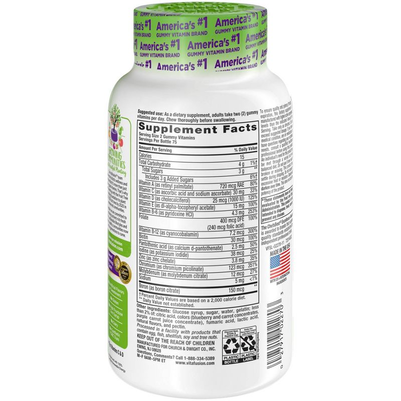 Vitafusion Men's Multivitamin Dietary Supplement Gummies - Berry - 150ct