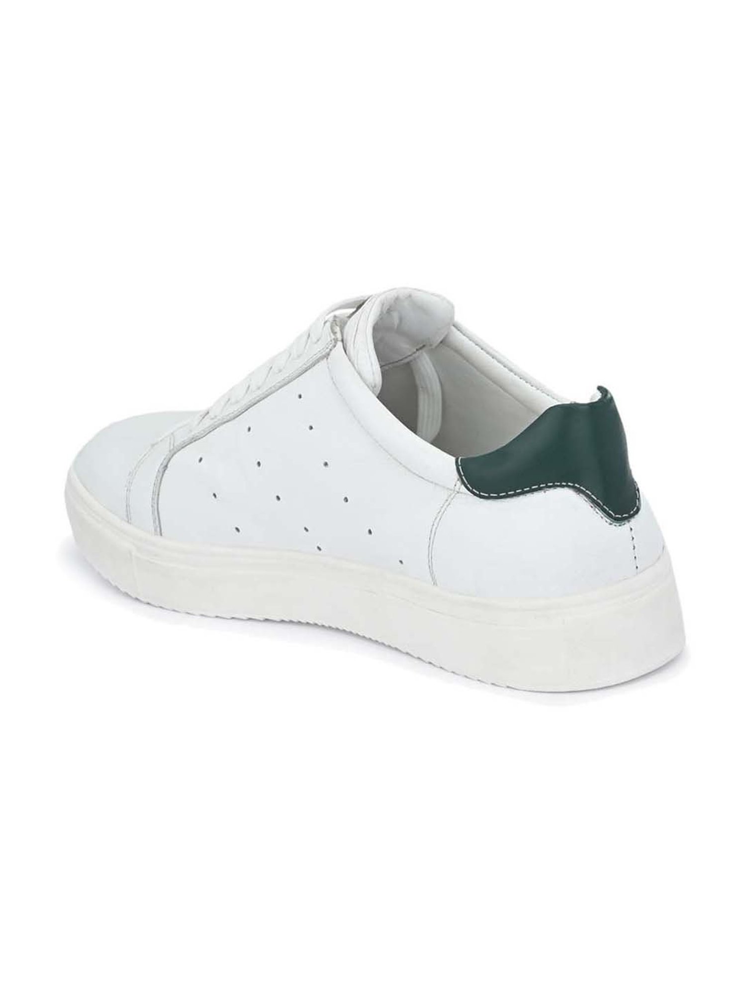Carlo Romano Men's White Casual Sneakers