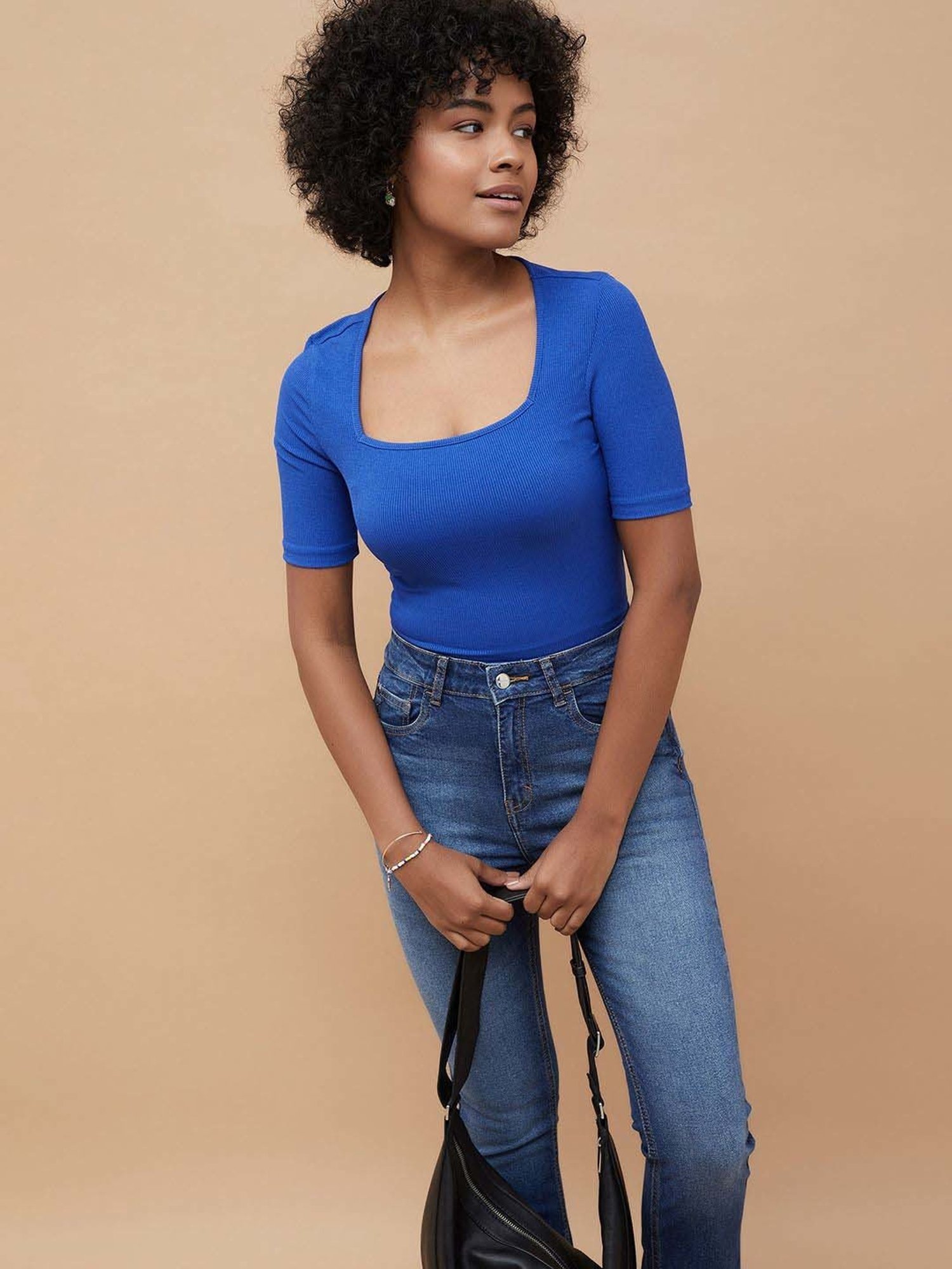 Fame Forever by Lifestyle Blue Plain T-Shirt