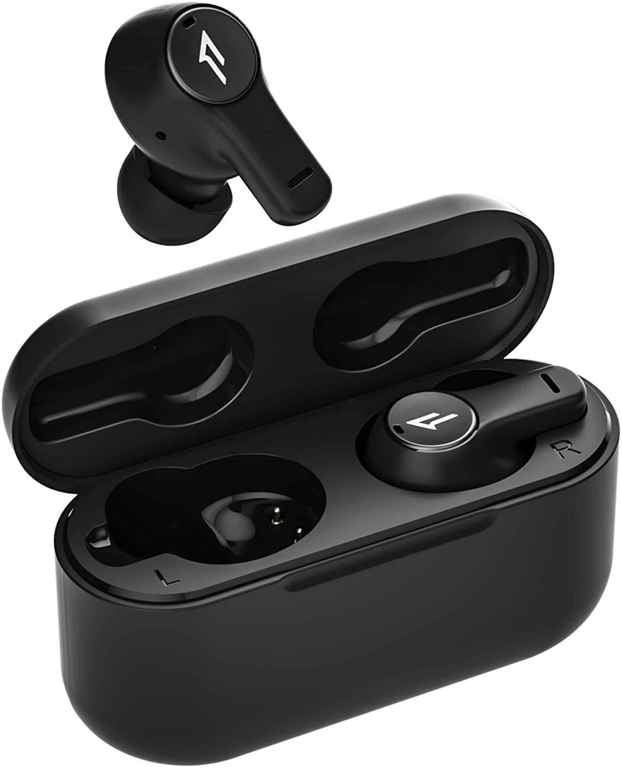 1MORE True Wireless Earbuds, Bluetooth 5.0 In-Ear Earphones, 4 ENC Microphones and DNN Algorithm for Clear Call, Stereo Sound, Touch Control, 20H Playtime, Multiple Pairing Modes, Low Latency, 1MORE P