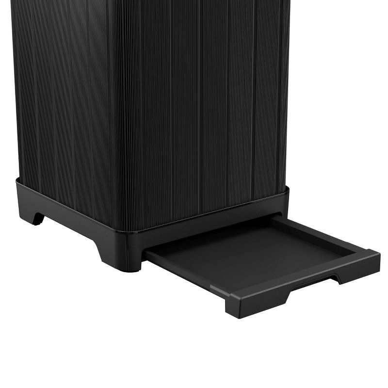 39gal Baltimore Outdoor Resin Trashcan Black - Keter