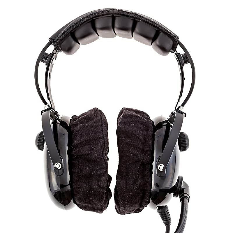 of 6 Cloth Ear Cover for Pilot Aviation Headset
