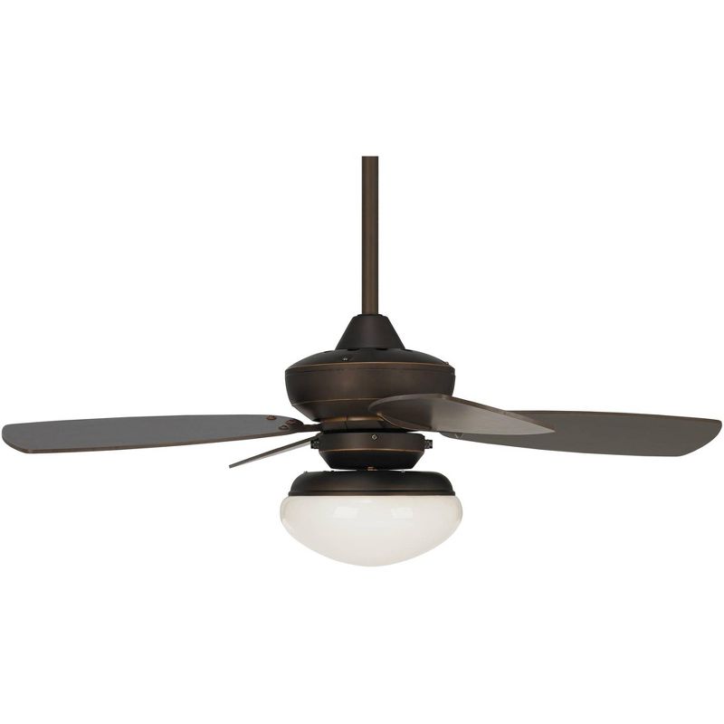 36" Casa Vieja Modern Ceiling Fan with Light LED Dimmable Oil Rubbed Bronze Opal Glass for Living Room Kitchen Bedroom Family