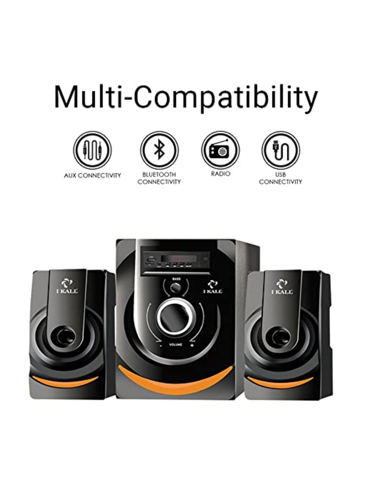 I Kall IK-444 5.1 Channel Home Theatre (Black)