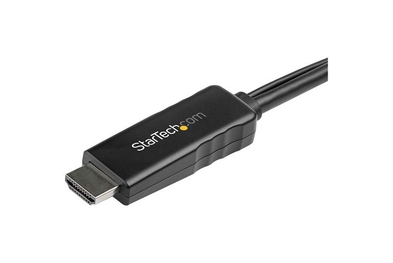 StarTech.com 6ft (2m) HDMI to DisplayPort Cable 4K 30Hz - Active HDMI 1.4 to DP 1.2 Adapter Cable with Audio - USB Powered Video Converter