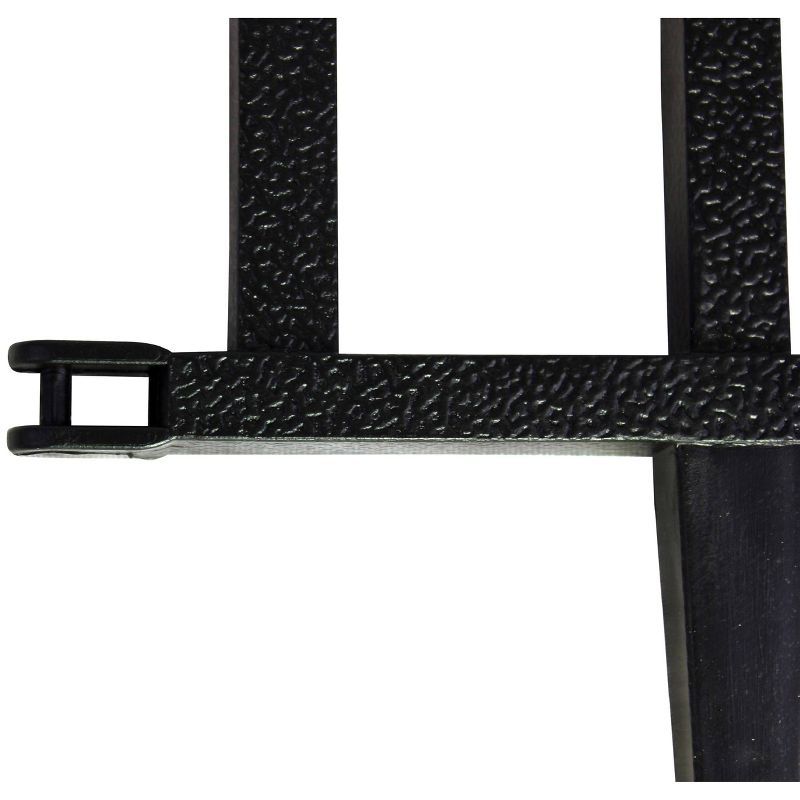 15.5" Deluxe Wrought Iron Fence Border - 10 Pc - Black - Emsco