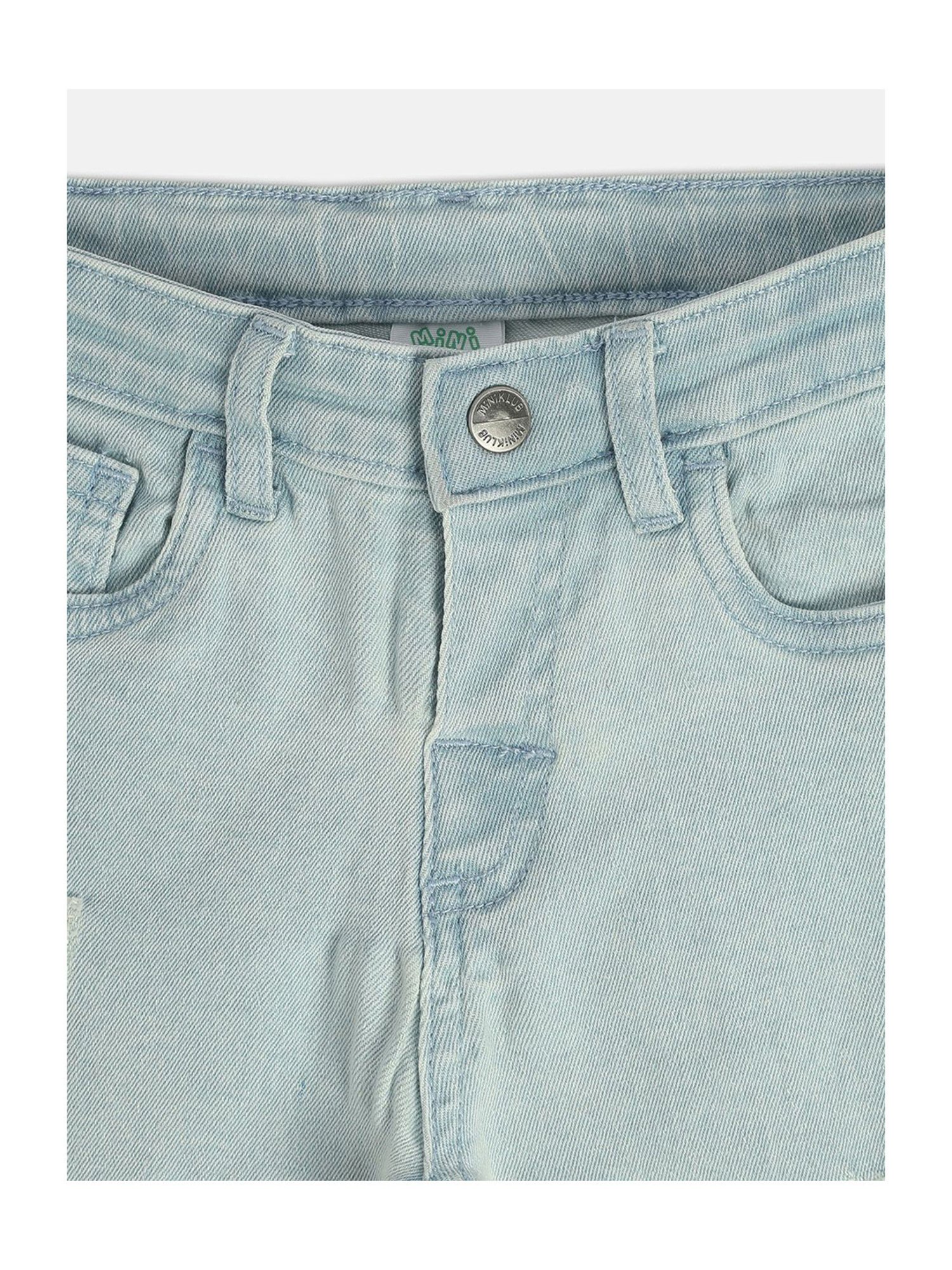 MINIKLUB Kids Blue Distressed Shorts