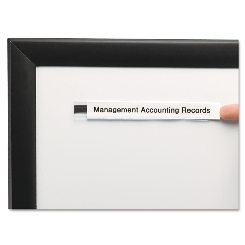 Panter Company Clear Magnetic Label Holders Side Load 6 x 1/2 Clear 10/Pack PCM12
