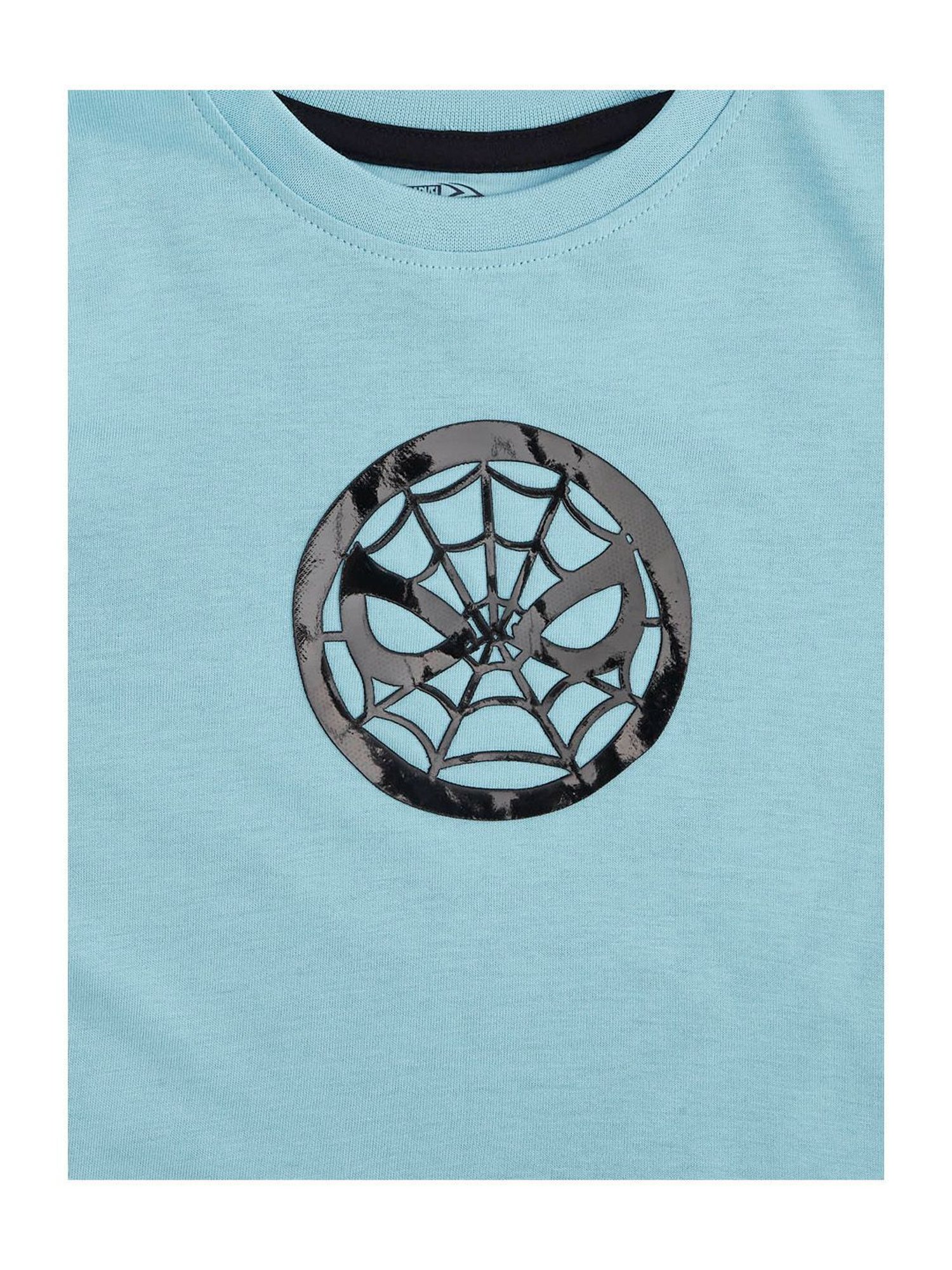 Pantaloons Junior Sky Blue Printed T-Shirt